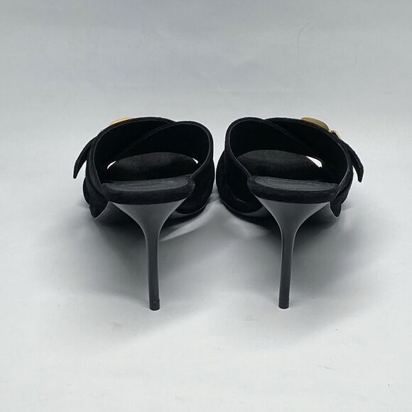 Balmain Uma Mules In Suede Leather size 37.5 - Picture 9 of 15